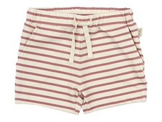 Petit Piao shorts with Withered rose stripes  